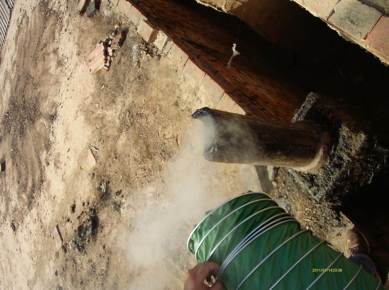 煙氣凈化設備中煙氣進口處